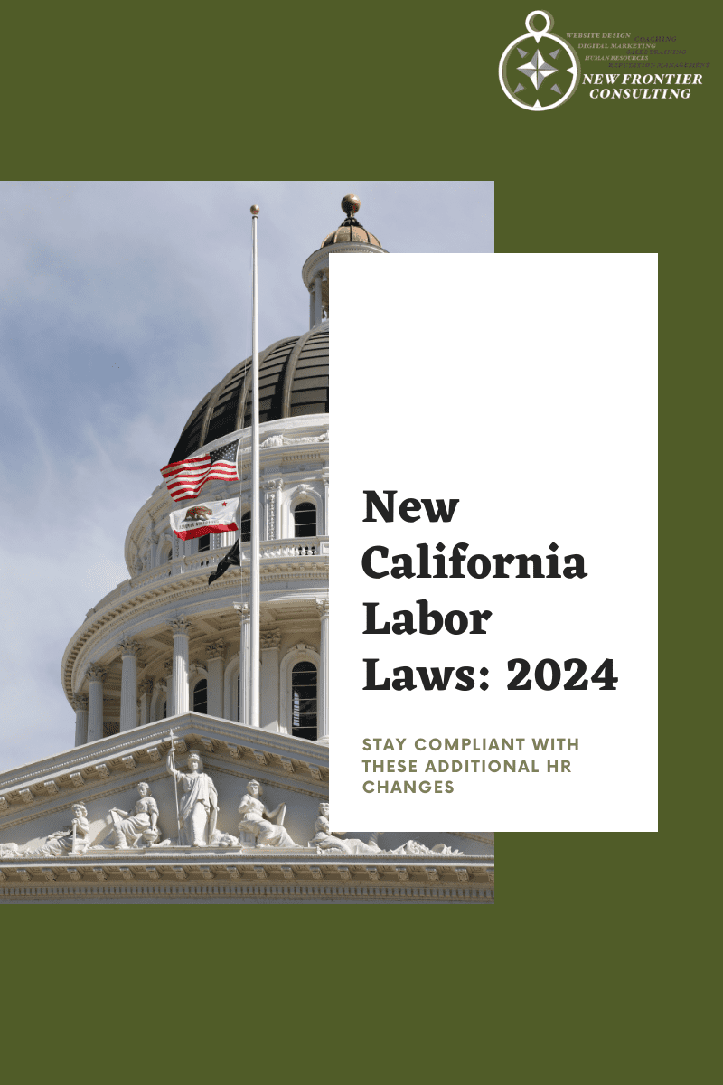 California HR Labor Law Changes in 2024